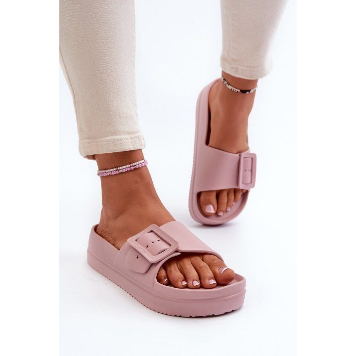 Moteriški putų platformos sandalai su sagtimi Big Star NN274A663 Pink BIG STAR SHOES