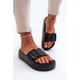 Moteriški putų platformos sandalai su sagtimi Big Star NN274A662 Black BIG STAR SHOES