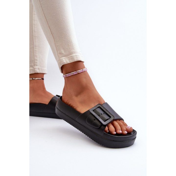 Moteriški putų platformos sandalai su sagtimi Big Star NN274A662 Black BIG STAR SHOES