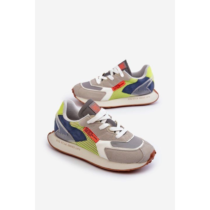 Vyriški sportiniai bateliai su atminties putų sistema iš Big Star NN174344 Grey BIG STAR SHOES