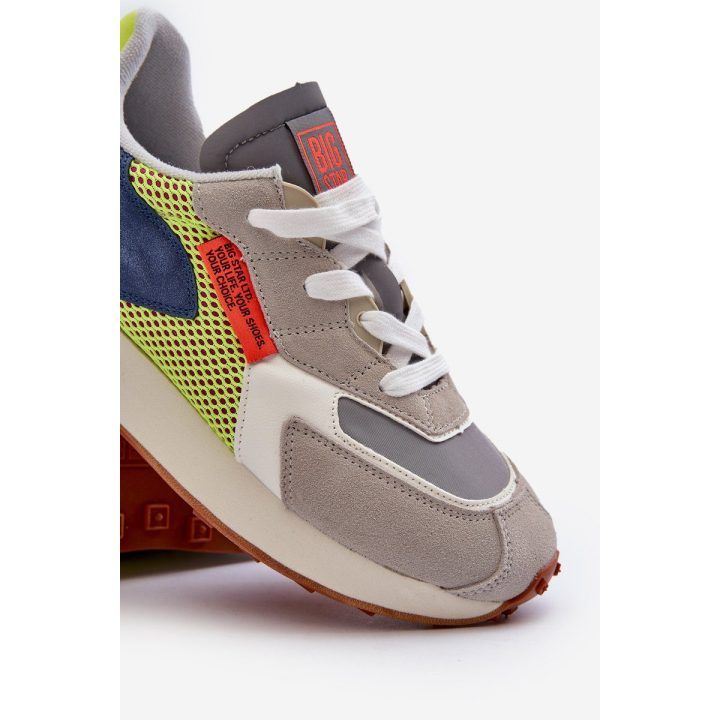 Vyriški sportiniai bateliai su atminties putų sistema iš Big Star NN174344 Grey BIG STAR SHOES
