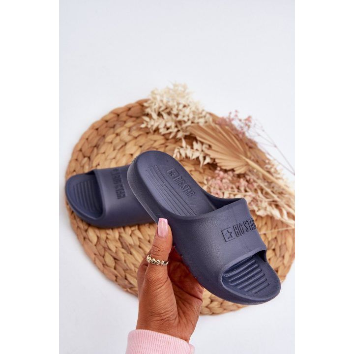 Lengvos putų vaikiškos šlepetės Big Star NN374557 Navy BIG STAR SHOES