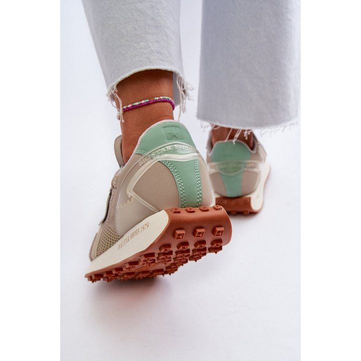 Moteriški platforminiai sportbačiai su atminties putų sistema Big Star NN274681 Smėlio spalvos BIG STAR SHOES