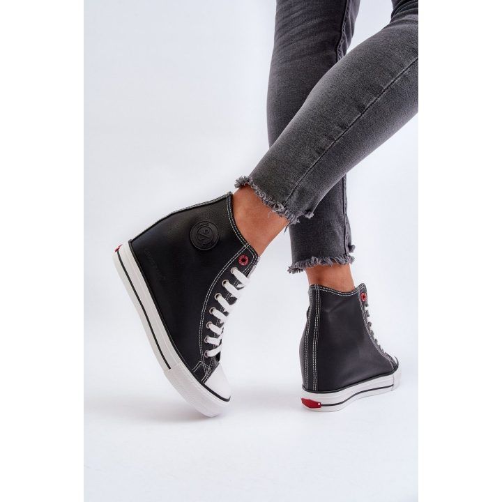 Moteriški kedai su paslėptu kulnu juodi Cross Jeans CROSS JEANS