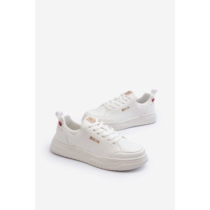 Vyriški sportbačiai su atminties putų sistema Big Star NN174149 White BIG STAR SHOES