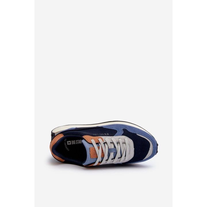 Vyriški sportbačiai su atminties putų sistema Big Star NN174356 Navy BIG STAR SHOES