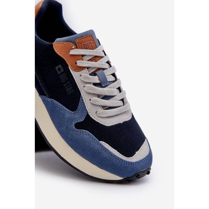 Vyriški sportbačiai su atminties putų sistema Big Star NN174356 Navy BIG STAR SHOES