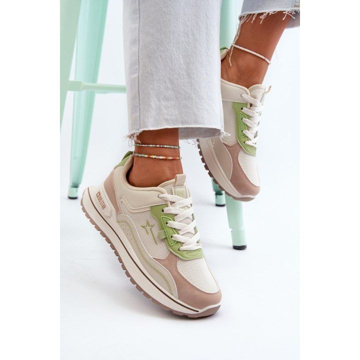 Moteriški sportbačiai Big Star NN274A091 Smėlio spalvos-Green BIG STAR SHOES