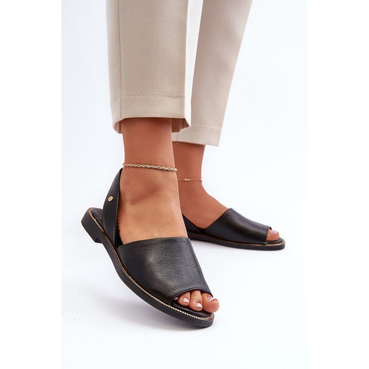 Odiniai sandalai Alivia Black ZAZOO