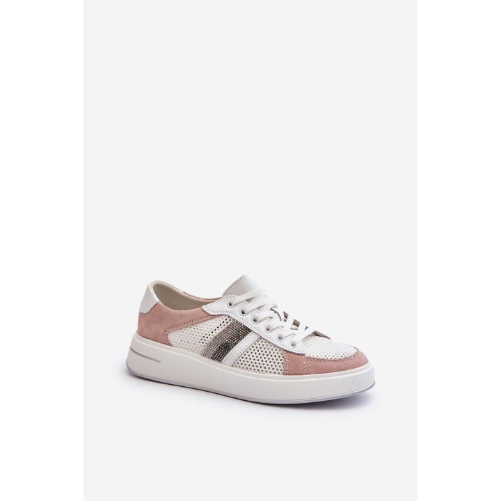 Moteriški odiniai sportbačiai D&A LR110 White-Pink S.BARSKI