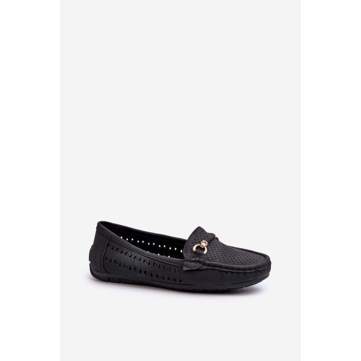 Moteriški juodi nėriniai Loafers“ Rasirna BOTO