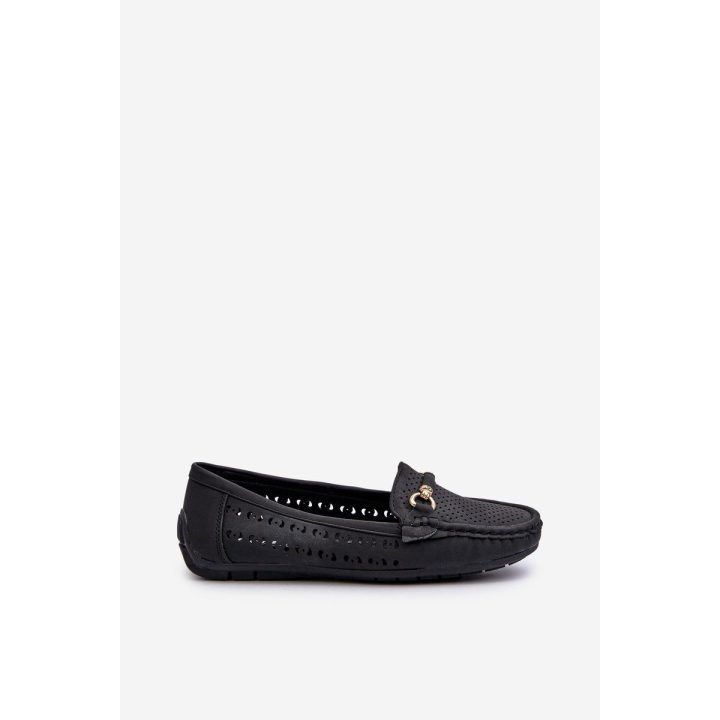 Moteriški juodi nėriniai Loafers“ Rasirna BOTO