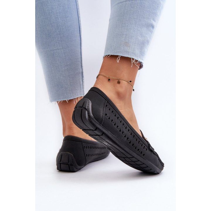 Moteriški juodi nėriniai Loafers“ Rasirna BOTO