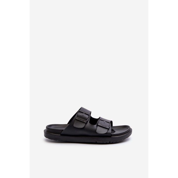 Lengvos moteriškos šlepetės su sagtėmis Big Star NN274A750“ Juodos BIG STAR SHOES