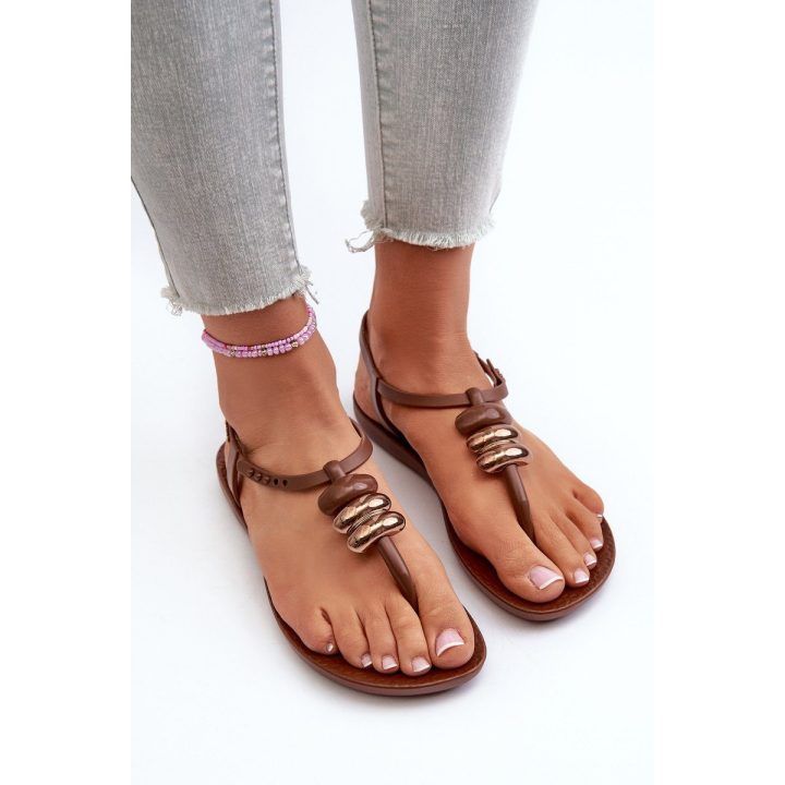 Moteriškos basutės šlepetės 83507 Ipanema Class Blown Up Sandal Fem Brown IPANEMA