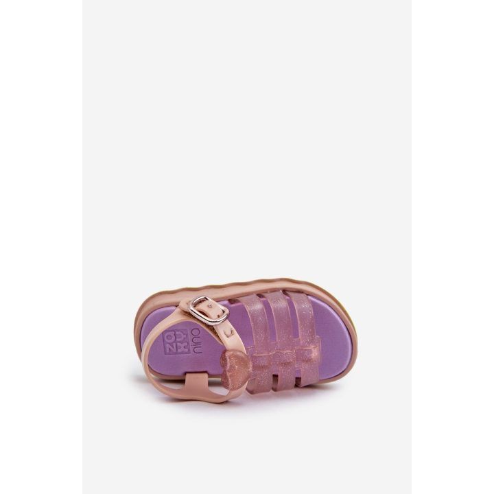 Kvapnūs vaikiški sandalai su Velcro užsegimu ZAXY NN385020, violetinės spalvos ZAXY