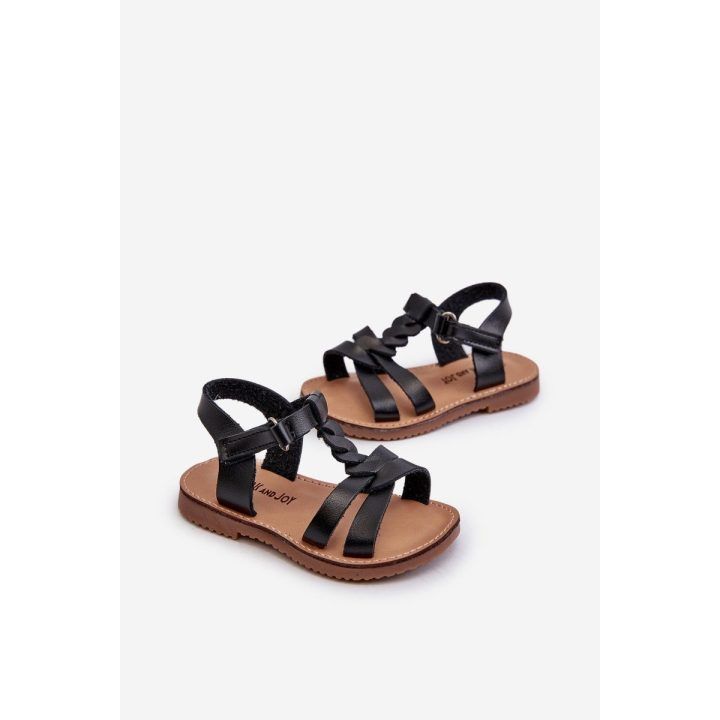 Vaikiški Sarniema sandalai su Velcro užsegimu, juodi BOTO