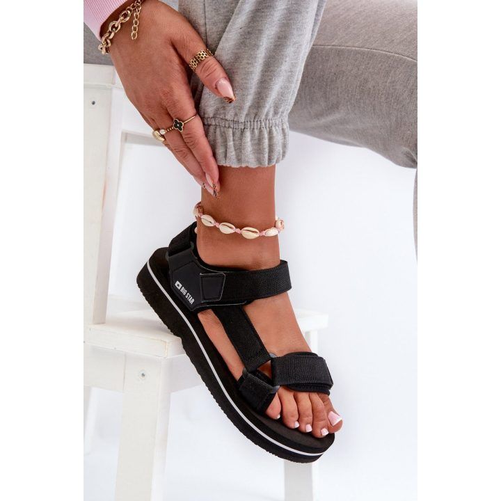 Moteriškos platforminės basutės Big Star NN274A532 Juodos BIG STAR SHOES
