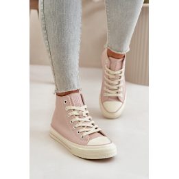 Moteriški šilti kedai iš ekologiškos odos Pink Big Star OO274933