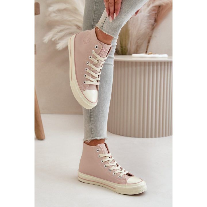 Moteriški šilti kedai iš ekologiškos odos Pink Big Star OO274933 BIG STAR SHOES