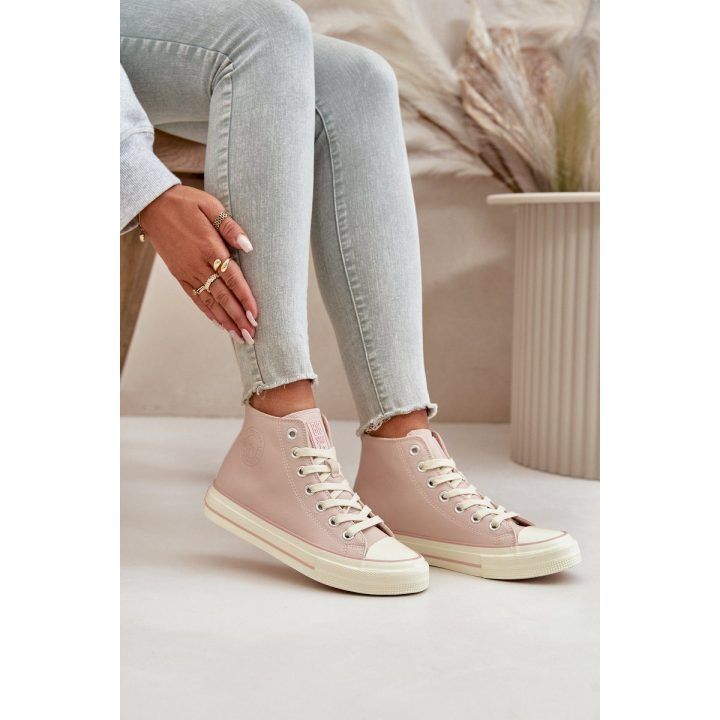 Moteriški šilti kedai iš ekologiškos odos Pink Big Star OO274933 BIG STAR SHOES