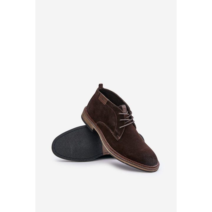 Vyriški zomšiniai batai, tamsiai rudi Big Star BIG STAR SHOES