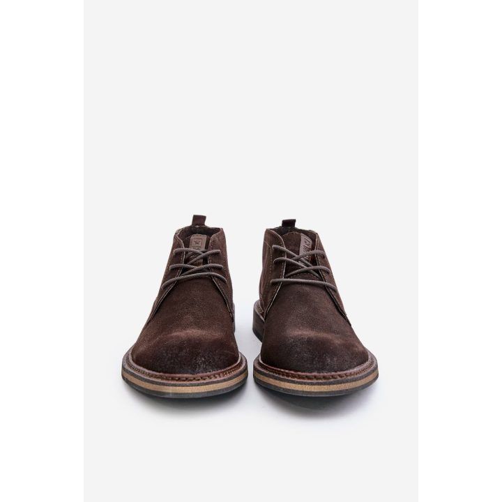 Vyriški zomšiniai batai, tamsiai rudi Big Star BIG STAR SHOES