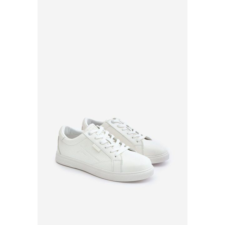 Vyriški kedai iš eko odos Big Star balti BIG STAR SHOES