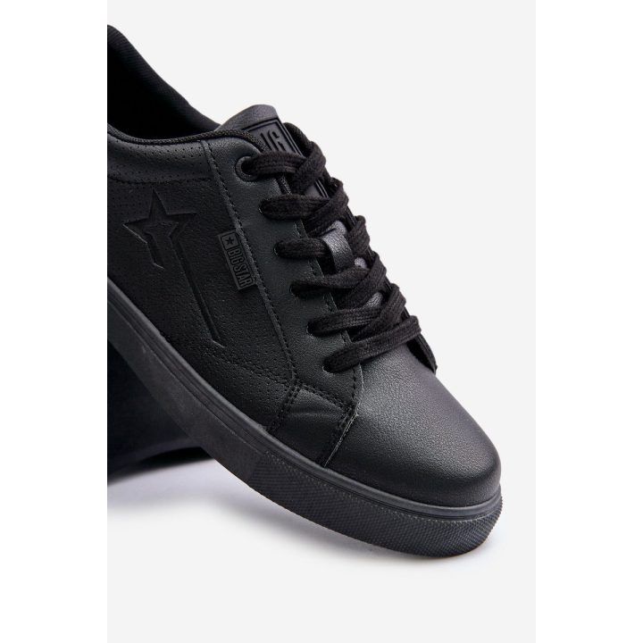 Vyriški kedai iš ekologiškos odos Big Star juodi BIG STAR SHOES