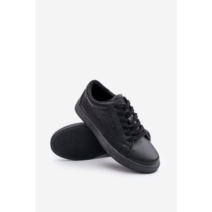 Vyriški kedai iš ekologiškos odos Big Star juodi BIG STAR SHOES