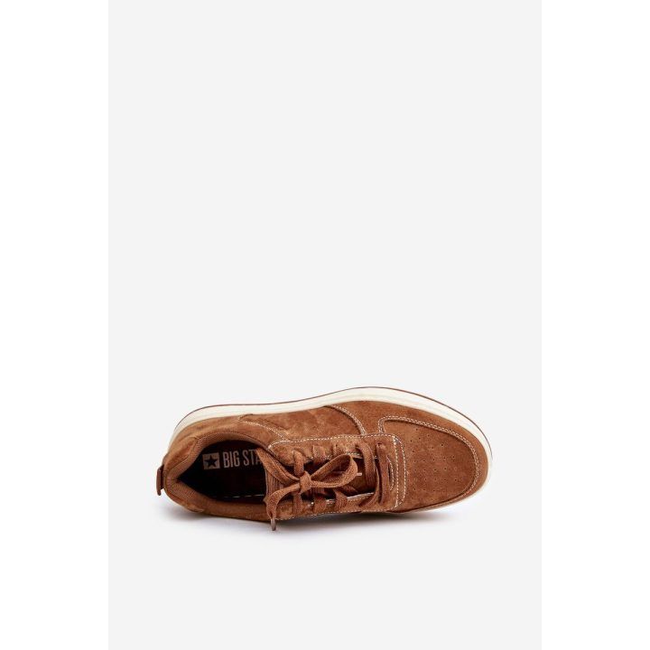 Vyriški kedai su platforma iš zomšos Big Star rudi BIG STAR SHOES