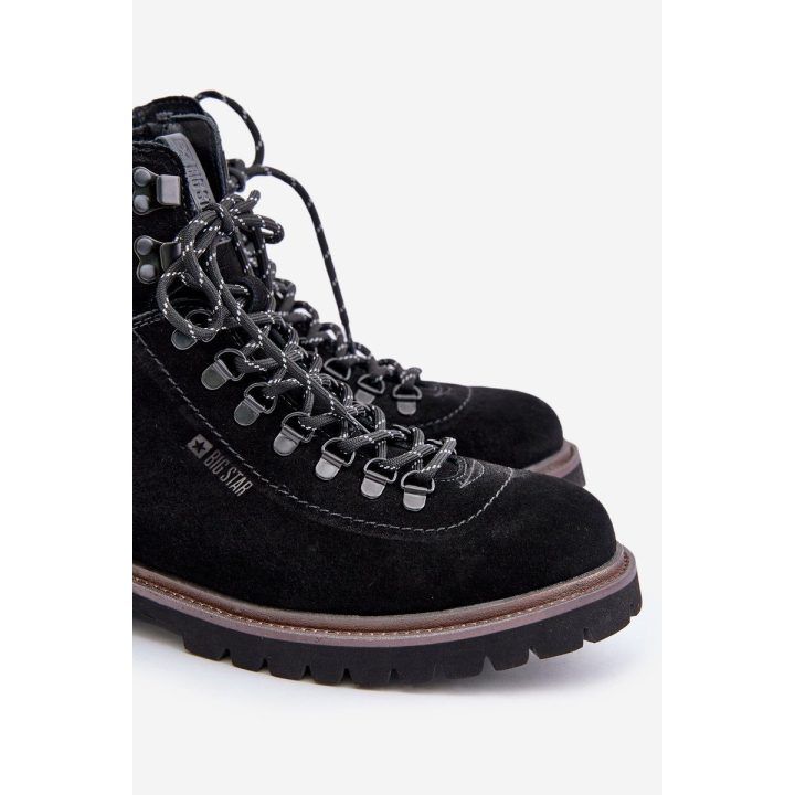 Vyriški juodi zomšiniai šilti batai Big Star BIG STAR SHOES