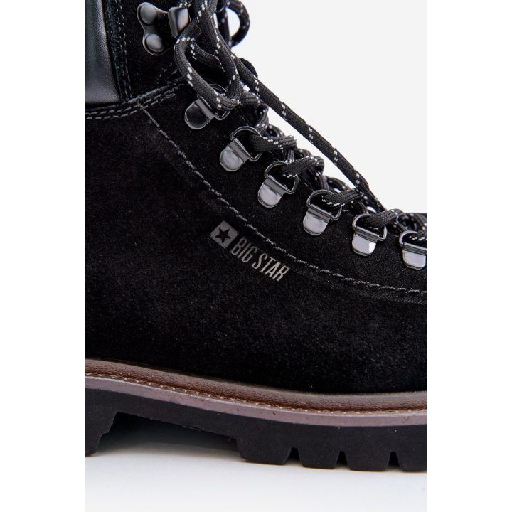 Vyriški juodi zomšiniai šilti batai Big Star BIG STAR SHOES