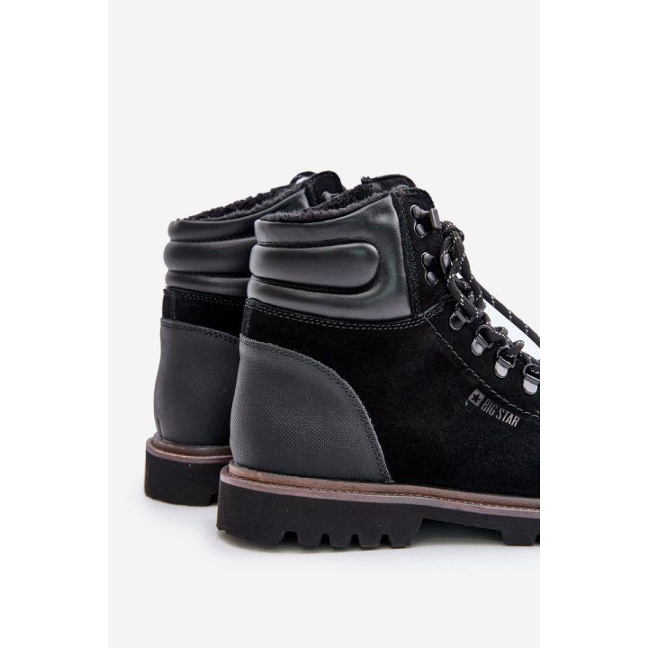 Vyriški juodi zomšiniai šilti batai Big Star BIG STAR SHOES