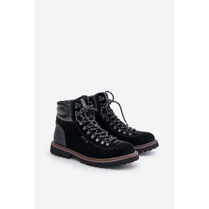 Vyriški juodi zomšiniai šilti batai Big Star BIG STAR SHOES