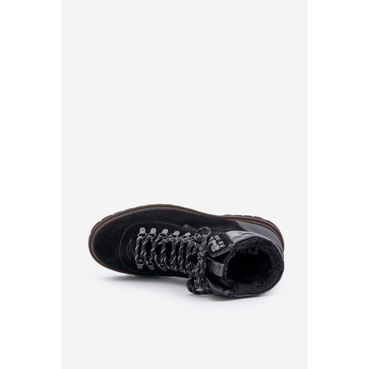 Vyriški juodi zomšiniai šilti batai Big Star BIG STAR SHOES