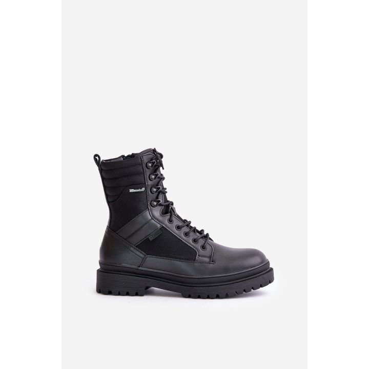 Vyriški auliuko tipo batai su pamušalu Big Star OO174164 juodi BIG STAR SHOES
