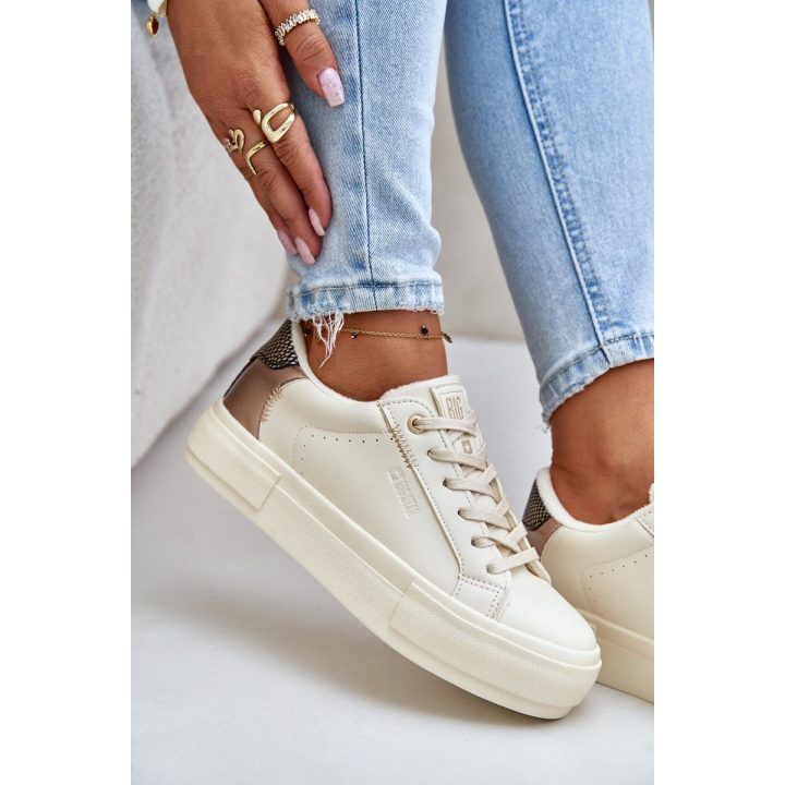 Šilti moteriški platforminiai sportbačiai Big Star OO274A454 Smėlio spalvos BIG STAR SHOES