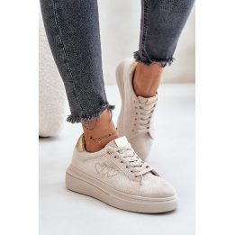 Stilingi moteriški kedai Big Star smėlio spalvos BIG STAR SHOES