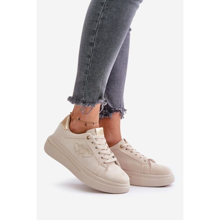 Stilingi moteriški kedai Big Star smėlio spalvos BIG STAR SHOES