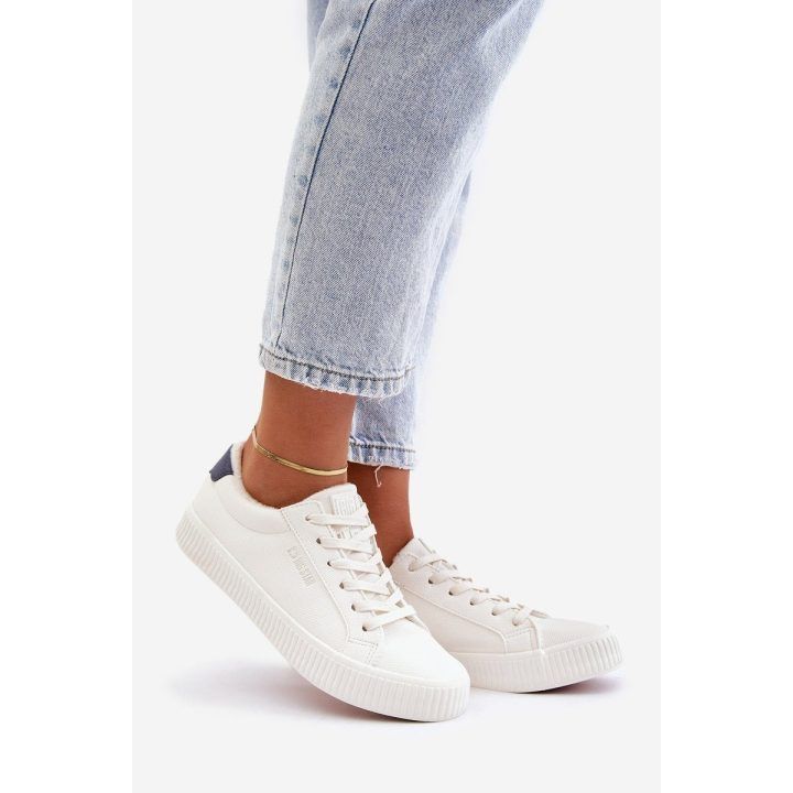 Šilti moteriški Big Star bateliai, balti BIG STAR SHOES