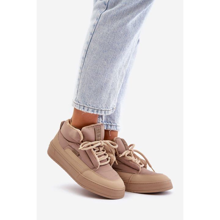 Šilti moteriški sportbačiai Big Star smėlio spalvos BIG STAR SHOES