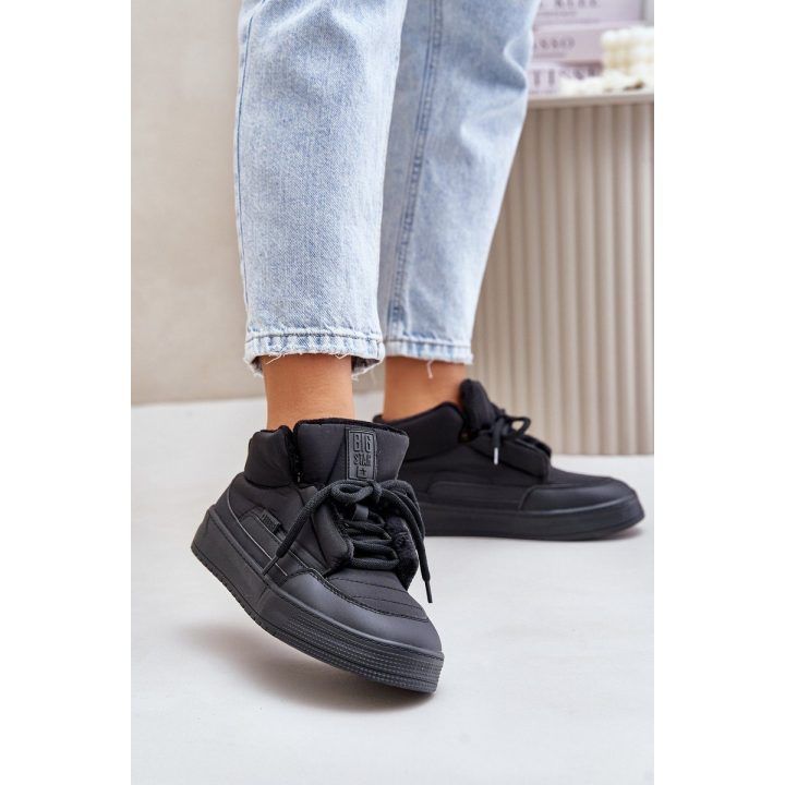 Šilti moteriški sportiniai bateliai Big Star juodi BIG STAR SHOES