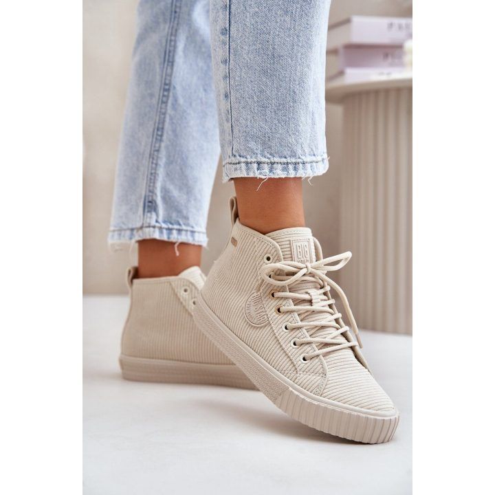 Šilti suvarstomi bateliai,,Big Star‘‘ Hi-Poly Smėliniai BIG STAR SHOES