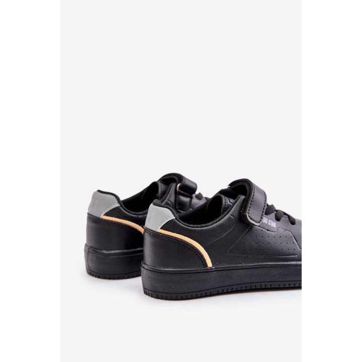 sportbačiai iš eko odos ir užsegimu velcro Big Star Juodi BIG STAR SHOES