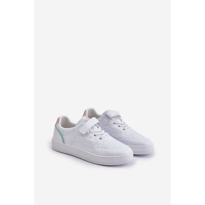 Vaikiški bateliai iš eko odos su Velcro Big Star balti BIG STAR SHOES