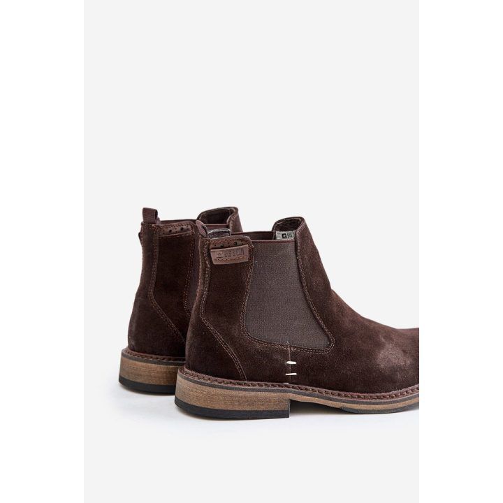 Vyriški zomšiniai auliniai batai Big Star rudi BIG STAR SHOES