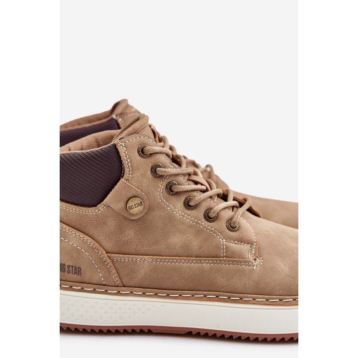 Laisvuokinti vyriški batai Big Star Hi-Poly sistema ruda BIG STAR SHOES