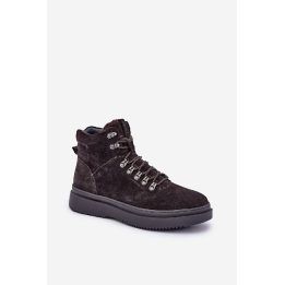 Vyriški pašiltinti žieminiai batai Suede Big Star OO174189 rudos spalvos BIG STAR SHOES