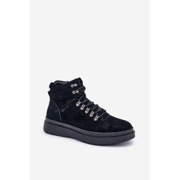 Suede vyrai' žieminiai batai Big Star OO174187 juodi BIG STAR SHOES